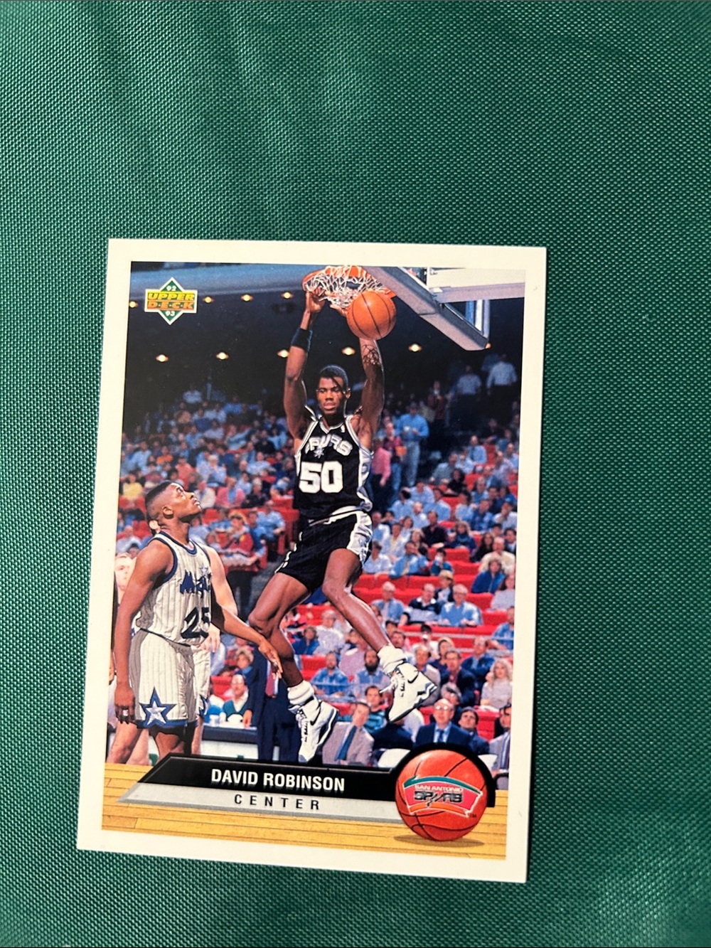 David Robinson San Antonio Spurs Basketball Card - Black